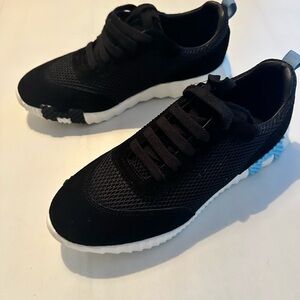 Hermes Black Mesh Women's Sneakers